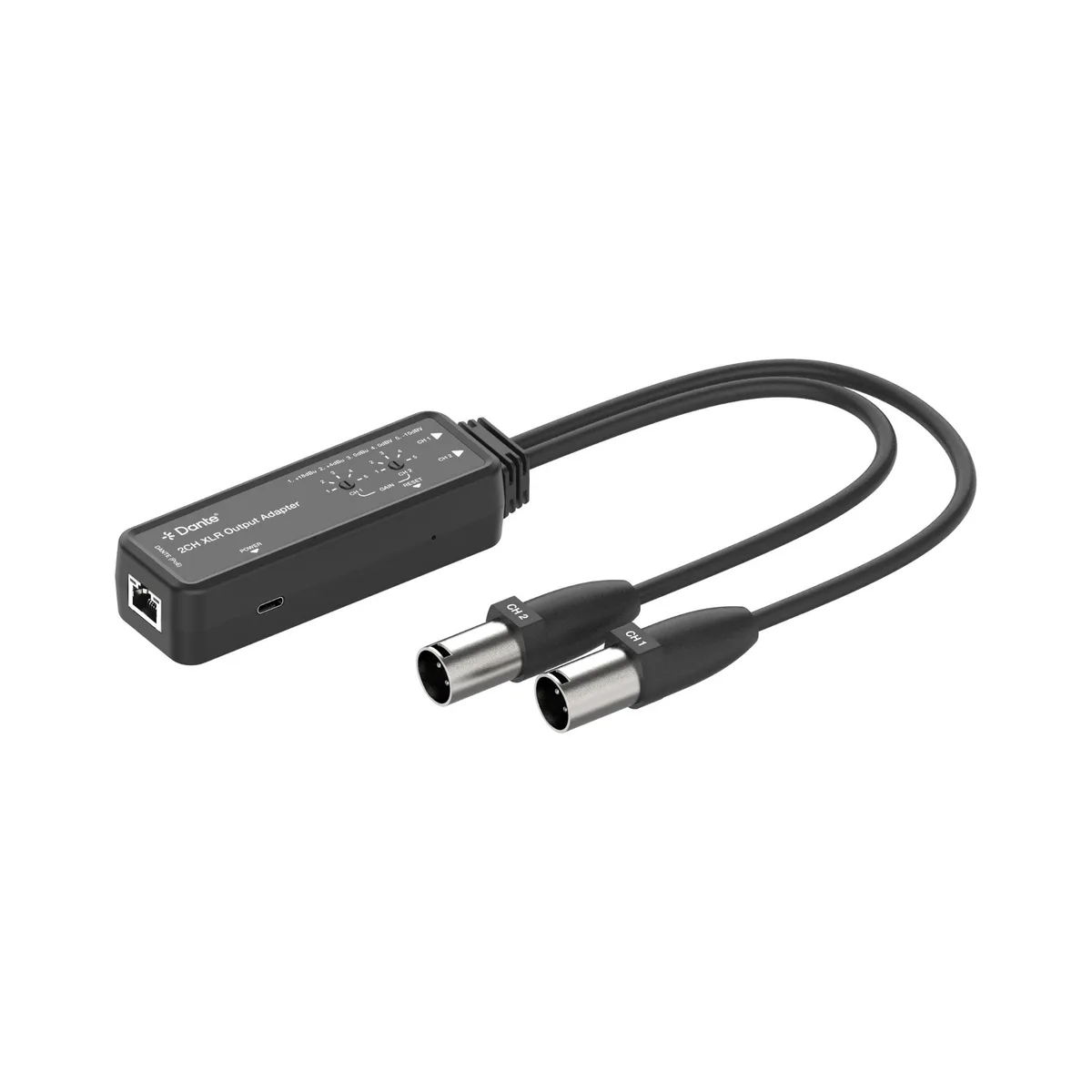 J-Tech Digital Inc. J-Tech Digital JTECH-DA2DX 2-Channel Dante to XLR Audio Video Converter — product photo