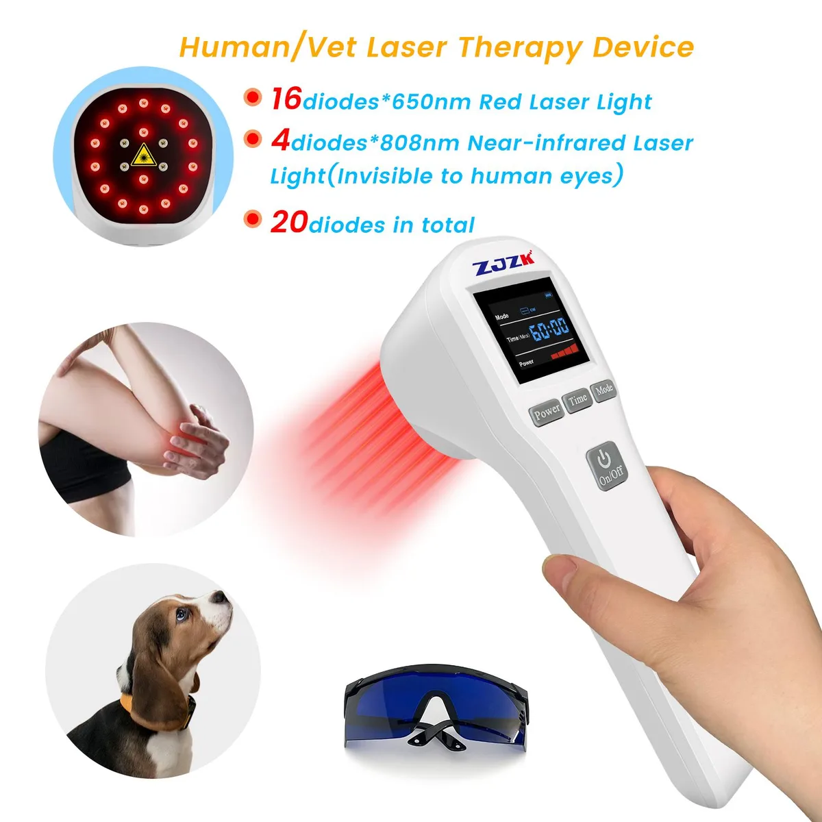 ZJZK ZJZK HHL01-703 4×808nm 16×650nm Home Health Care — product photo