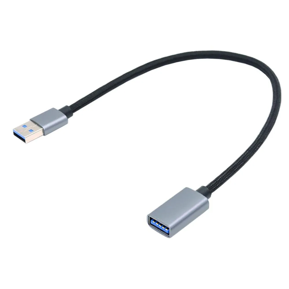 Fervit Fervit USB 3.0 Type-A Male to Female Extension Cable Silver 30cm — product photo