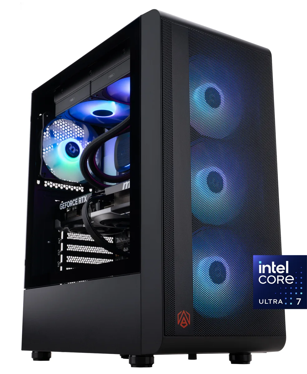 ABS ABS SA265KF5070TI gaming PC Intel Core Ultra 7 265KF RTX 5070 Ti 32GB DDR5 2TB NVMe — product photo