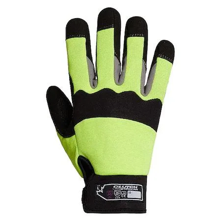 Superior Glove Works Superior Glove Works MXHV2PB/M Mechanics Gloves M Black Lime personal protective equipment — product photo