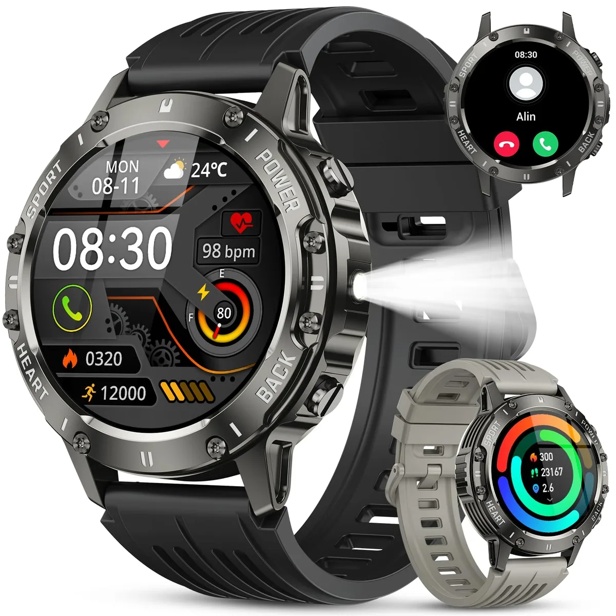  zhizhi S81 1.39" AMOLED Smart Watch Black — product photo