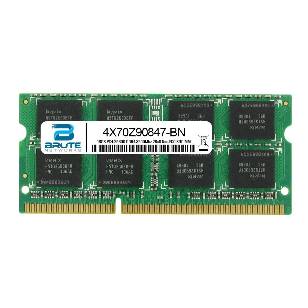 Brute Networks Brute Networks 16GB DDR4-3200 2Rx8 Non-ECC SODIMM 4X70Z90847 — product photo
