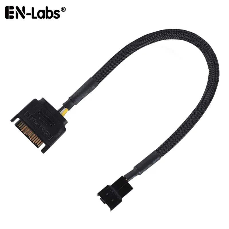 EN-Labs EN-Labs SATATX4-1X110IN SATA to 4x TX4 fan power splitter cable 10 inch black — product photo