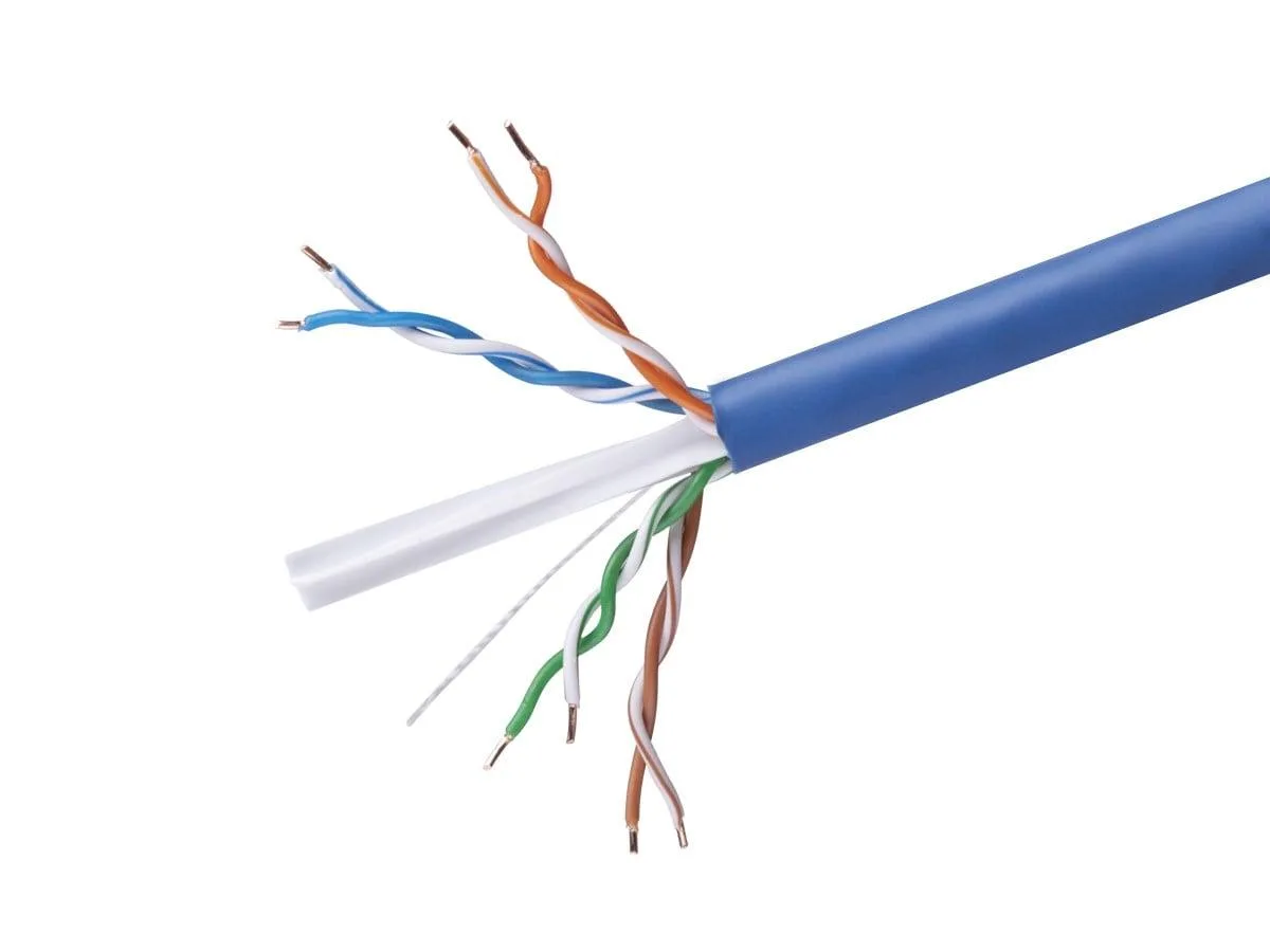 Monoprice Inc. Monoprice Inc. 141358 Cat6 bulk network ethernet cable 1000 ft blue 23AWG 550MHz — product photo