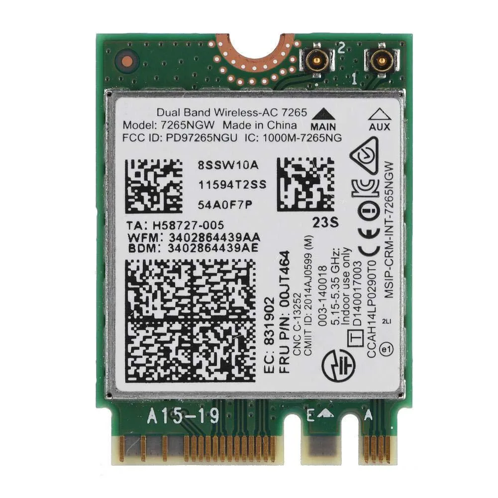 Vszerda Vszerda 7265 network card 802.11 a/b/g/n/ac 867 Mbps — product photo