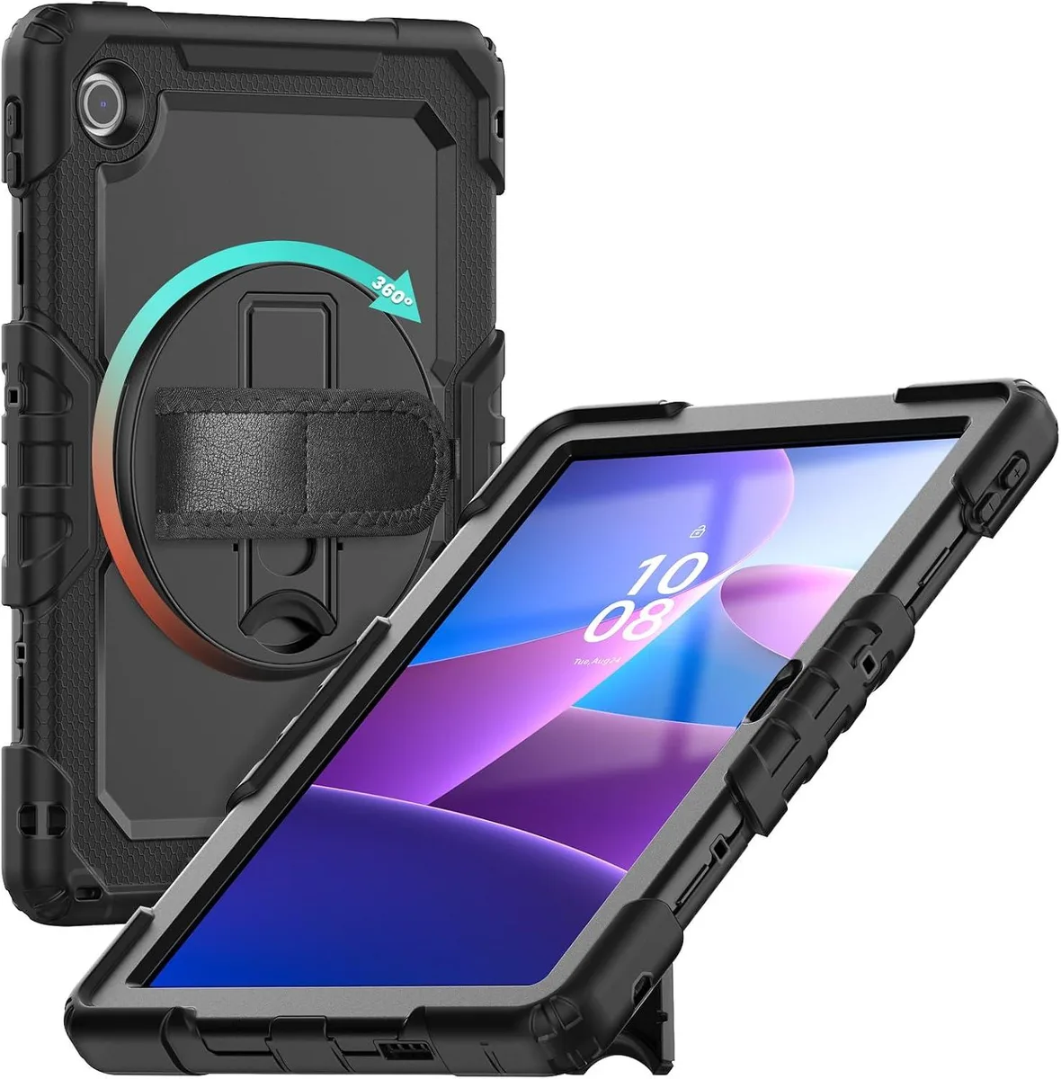Leelbox Leelbox Rugged Case for Lenovo Tab 10.1 2025 TB-311FU TB-311XU Black — product photo