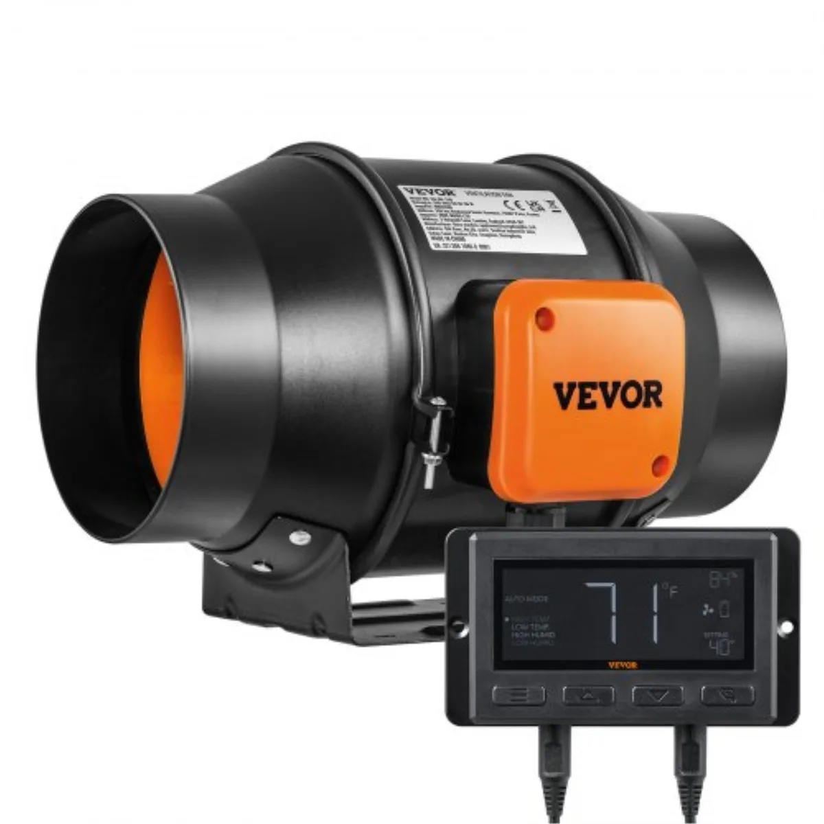 VEVOR VEVOR VV-GDFJ-EC6 6-Inch 402 CFM Inline Duct Fan — product photo