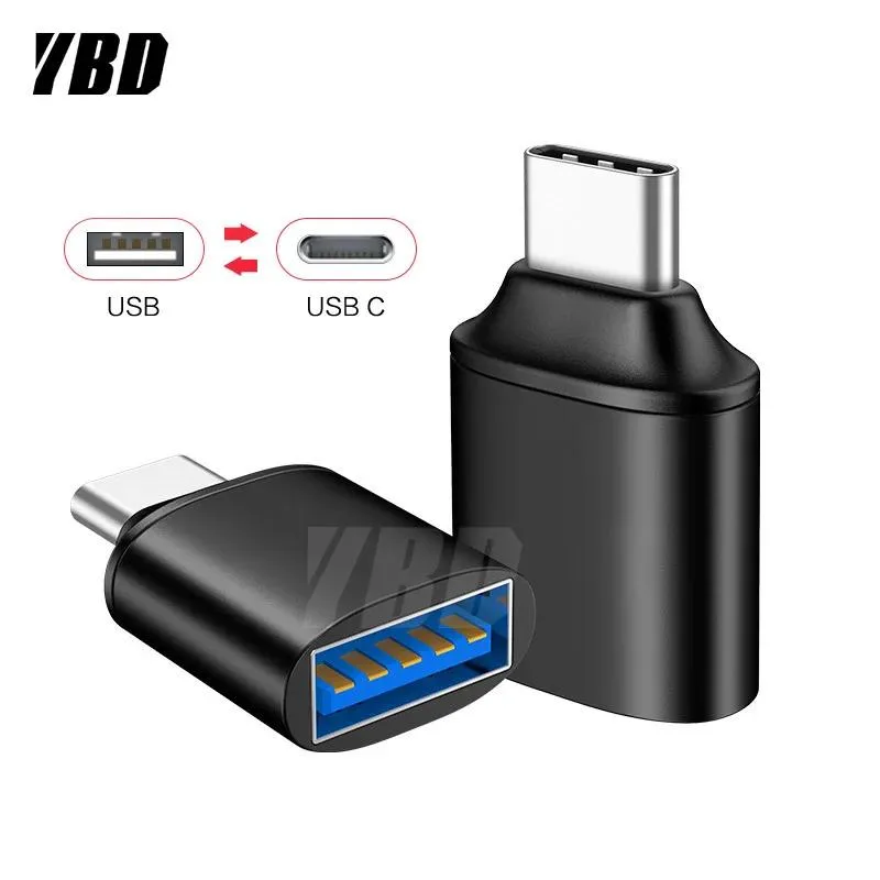 A short Micro USB to USB 3.0 A cable with a compact adapter body
