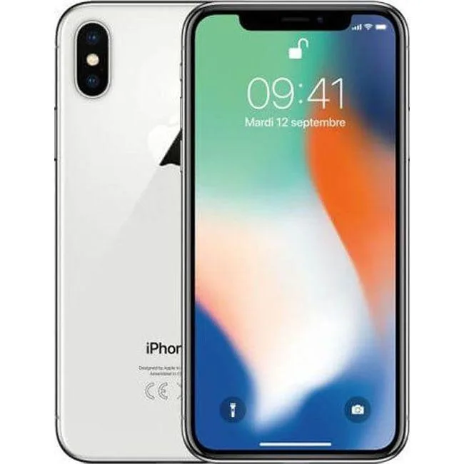 Apple Apple iPhone X 256GB Silver AT&amp;T Locked — product photo