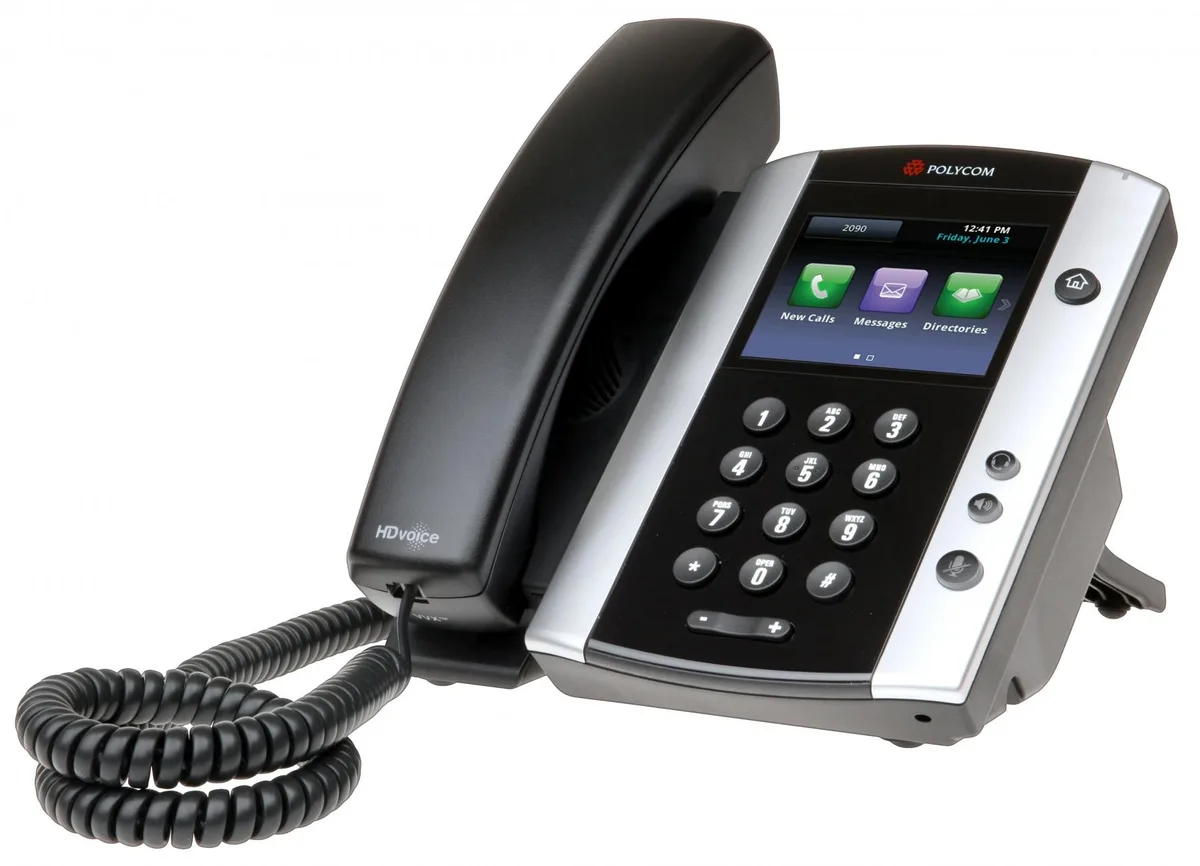 POLYCOM POLYCOM VVX 500 2200-44500-025_R 3.5" touch video phone — product photo