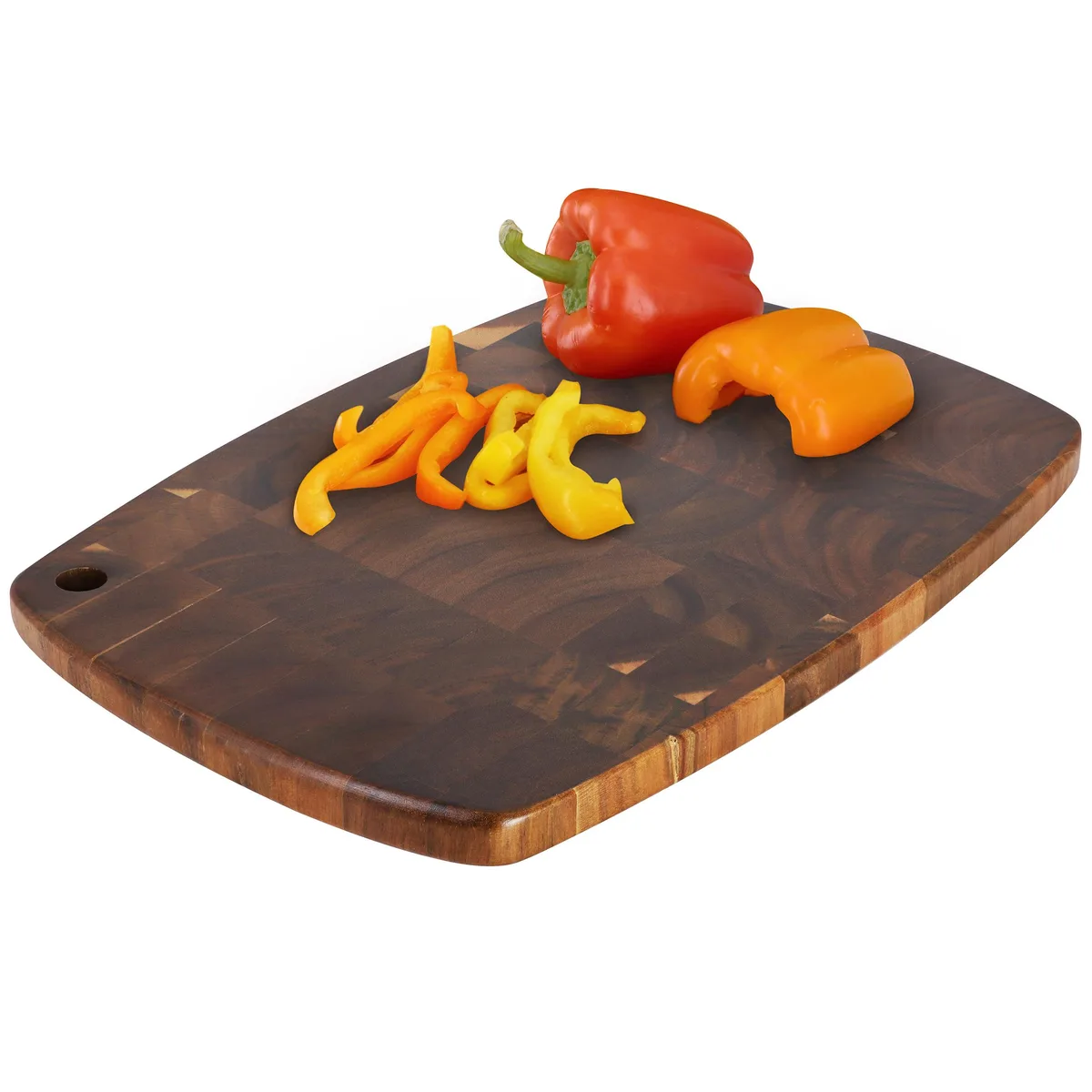 MegaChef MegaChef 15.5 x 10.5 Inch Acacia Wood Cutting Board Dark Brown — product photo