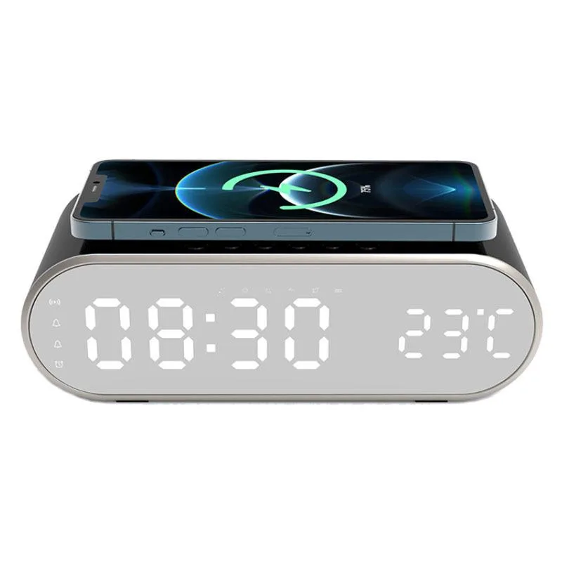 ICB ICB Alarm Clock Wireless Charger 15W Black — product photo