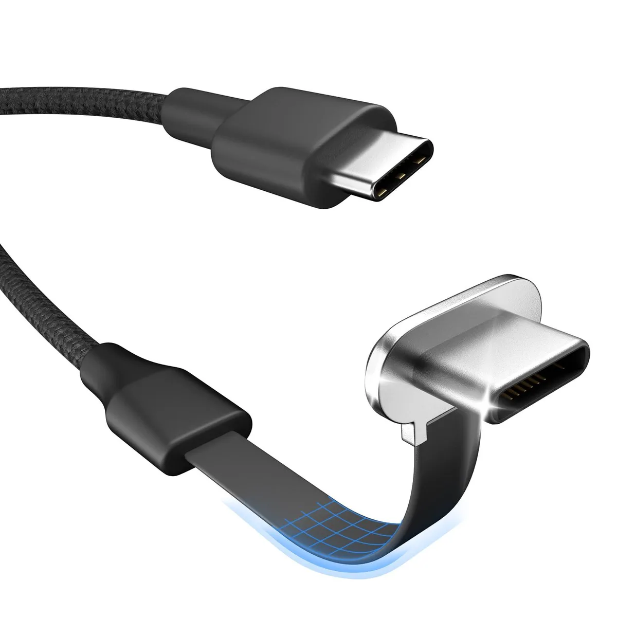  Belkin USB-C to USB-C Cable 10ft 40W 90° Orange — product photo