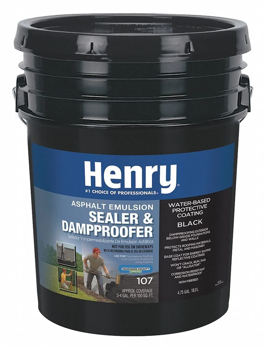 Henry Henry Sealer & Dampproofer 4.75 gal Black 107571 — product photo