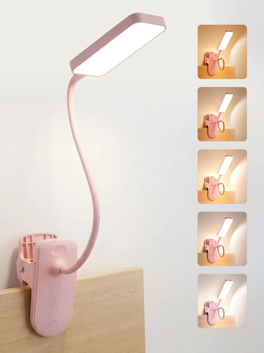  ReinHoo Pink Clip-on Book Light 45 Modes 4000mAh 450 Lumens — product photo