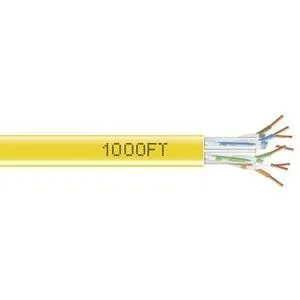 Black Box Corporation Black Box EYN872A-PB-1000 Cat 6 network ethernet cable 1000 ft Yellow — product photo