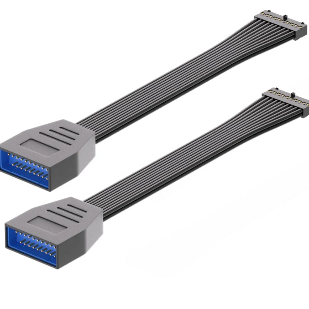 LORDWORLD LORDWORLD USB 3.0 Header Extension Cable 19Pin 20Pin 6 inch 2 Pack — product photo