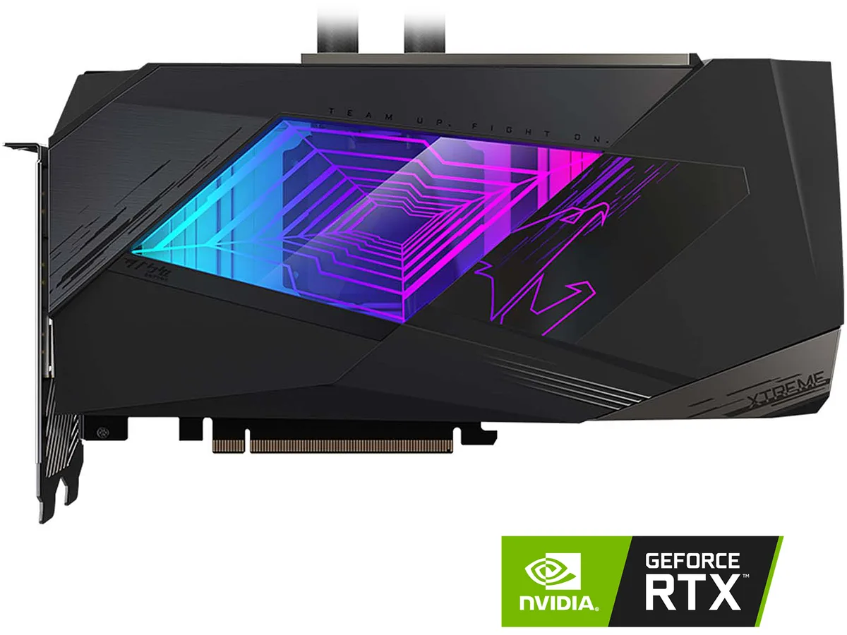 GIGABYTE GIGABYTE GV-N3080AORUSX W-12GD graphics card — product photo