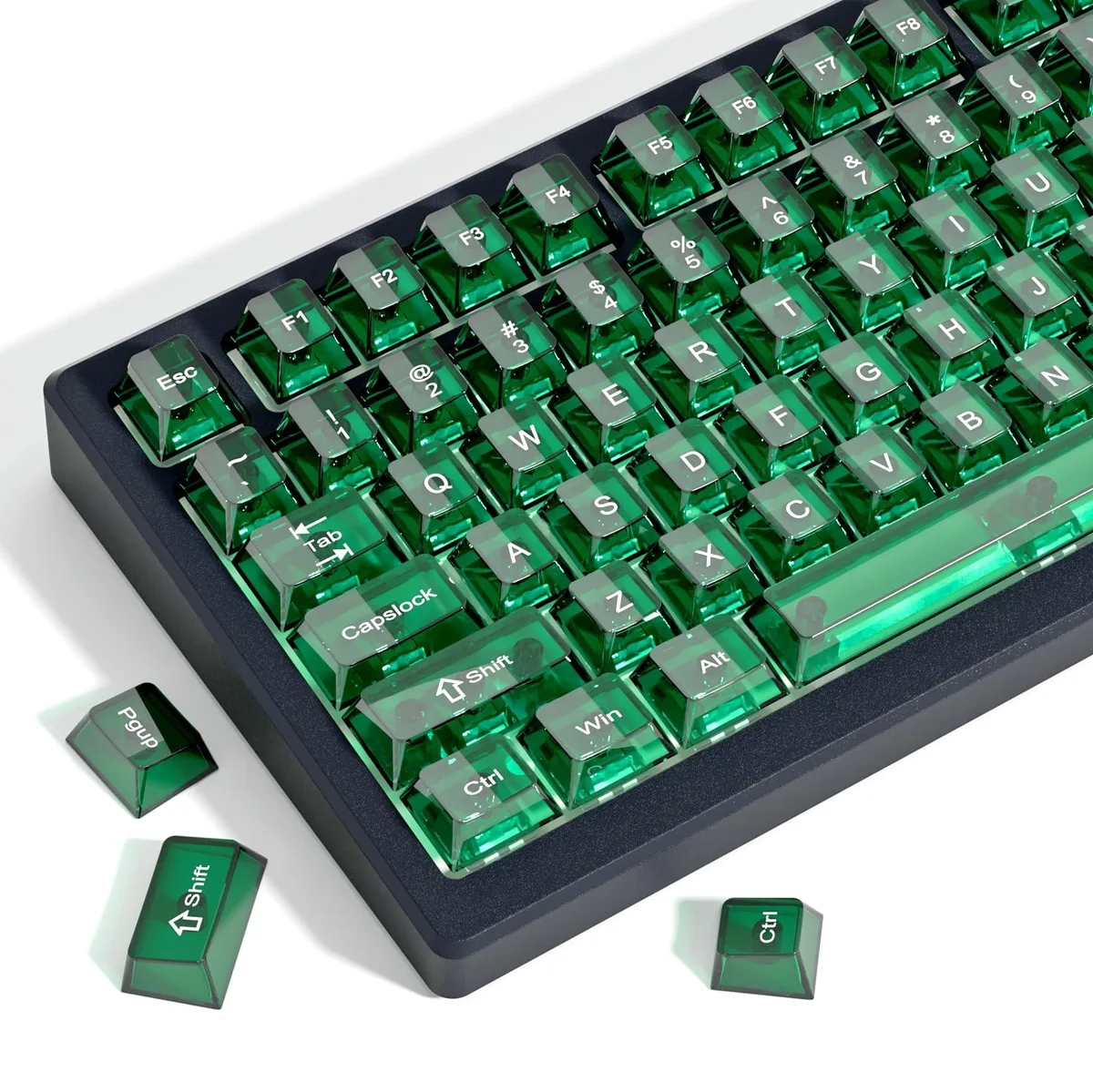 Womier Womier Pine Green Crystal Jelly Keycap Set 115-key 60 65 75 96 100% — product photo