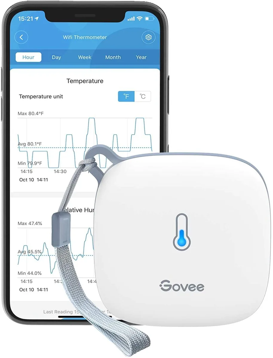 Govee H5179 WiFi Bluetooth control sensor 7.19 cm ±0.54 °C ±3% RH — product photo