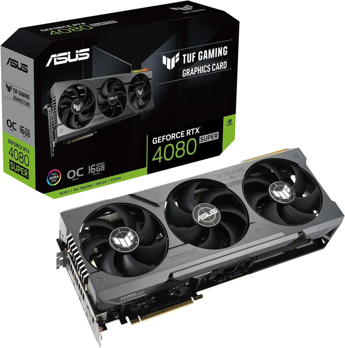 ASUS ASUS TUF RTX 4080 Super OC 16GB GDDR6X graphics card — product photo