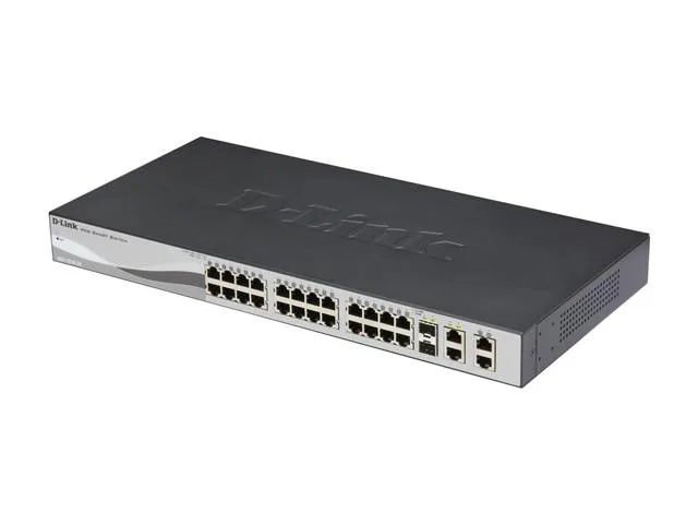 D-Link D-Link DES-1210-28 WebSmart network switch 24-port 10/100 2 SFP — product photo