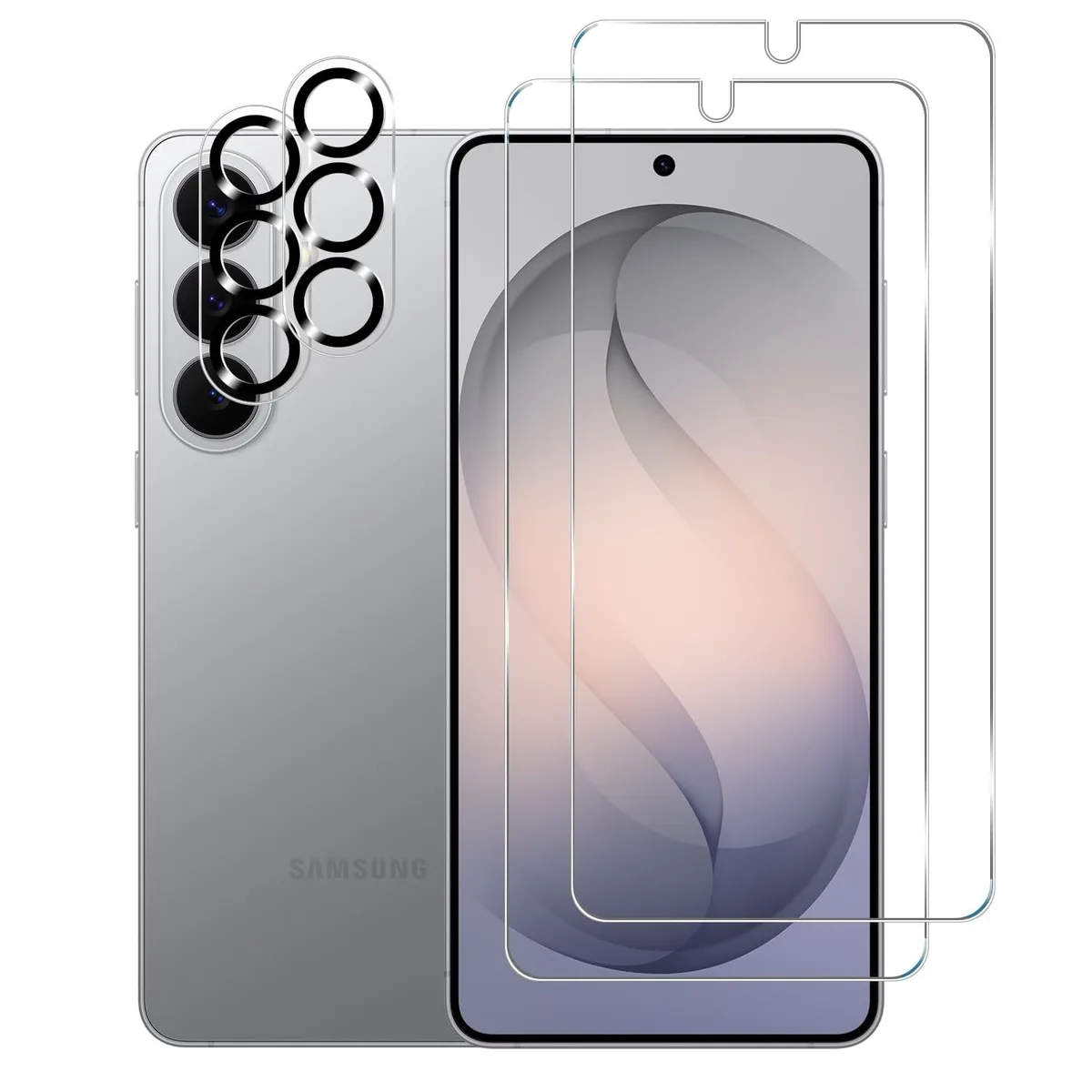  BIGFACE Tempered Glass Screen &amp; Camera Lens Protector 2+2 Pack Galaxy S26 Plus 6.7 — product photo