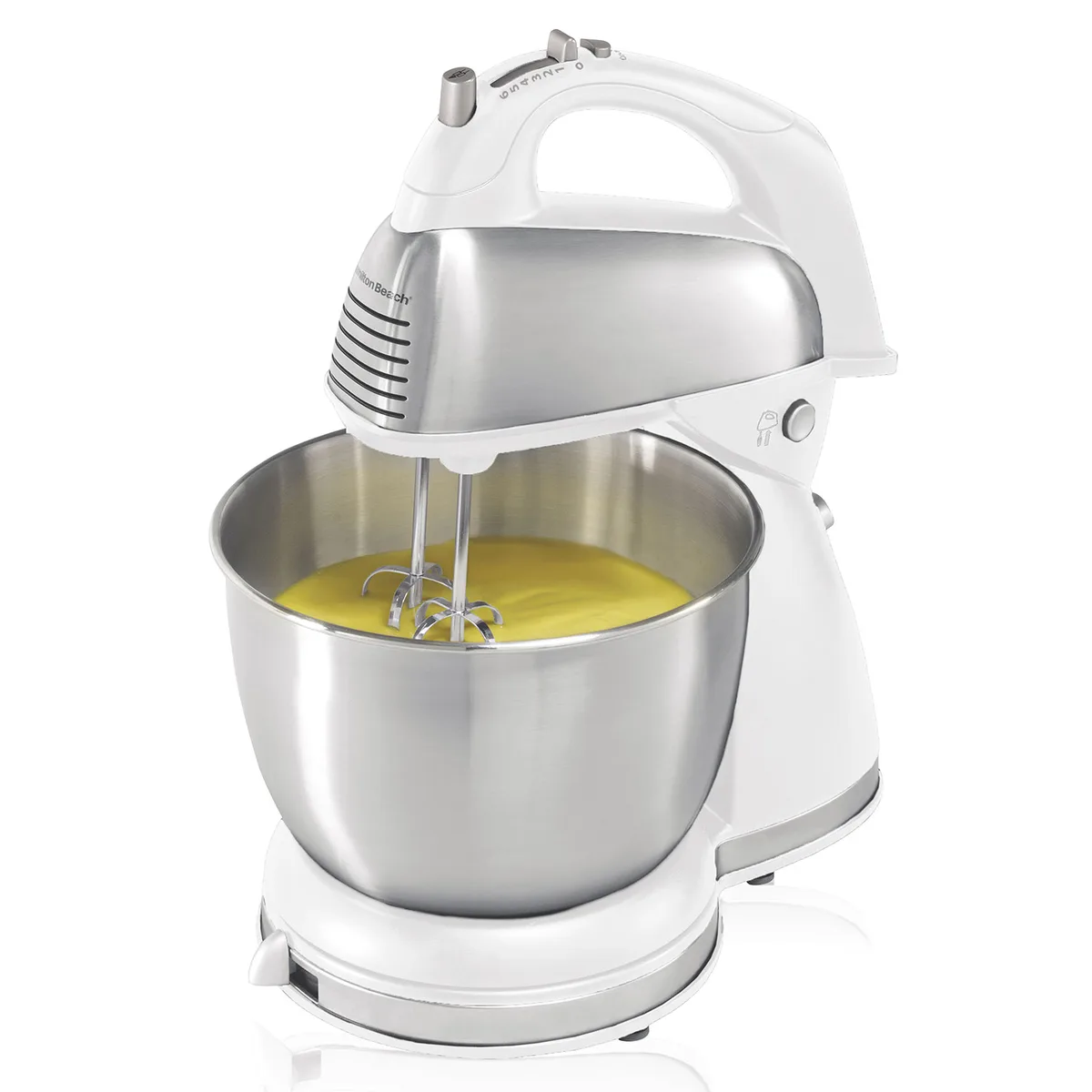 Hamilton Beach Hamilton Beach 64655 stand mixer 4 quart 6 speed white — product photo