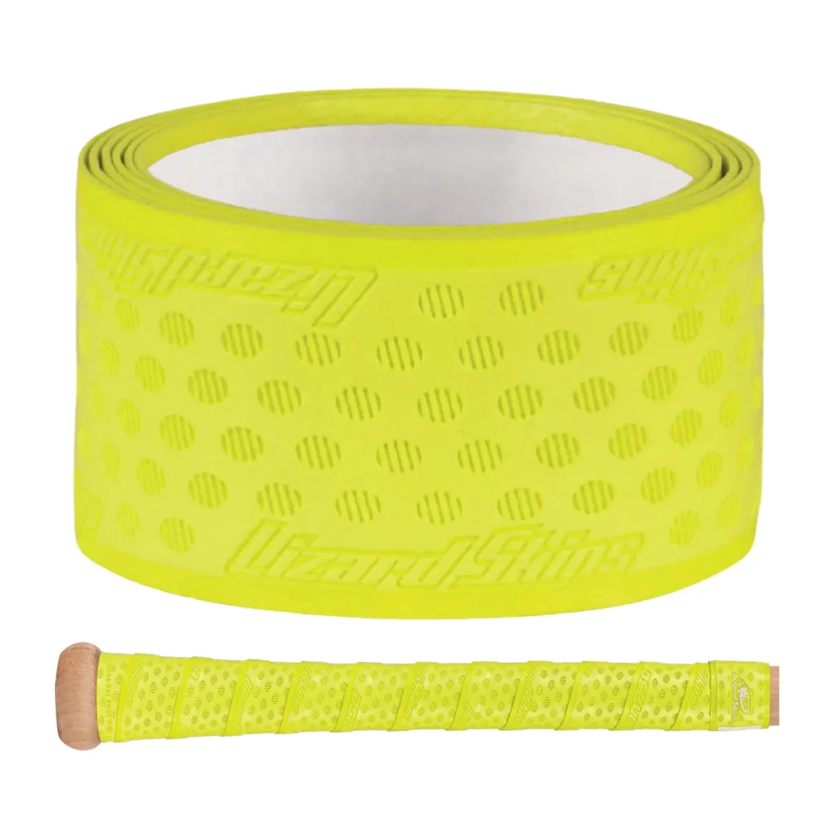 Neon yellow bat grip tape roll 1.1 mm thick 39 inches long