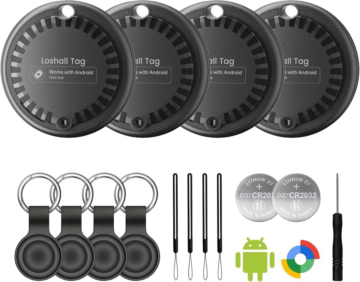 BFKK BFKK Air Tags for Android 4 Pack IP65 95dB 2 Year Battery — product photo