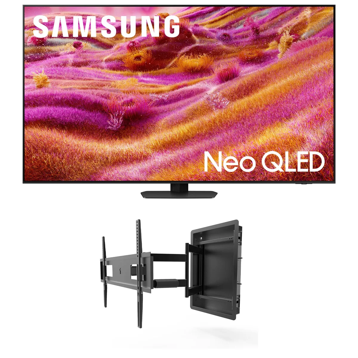 SAMSUNG SAMSUNG QN75QN90FAFXZA 75 Neo QLED 4K 120Hz TV with Kanto R500 Mount — product photo