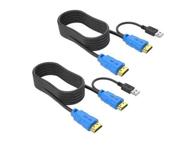 LORDWORLD LORDWORLD KH30-2 2-in-1 HDMI USB KVM cable 2-pack 3m — product photo