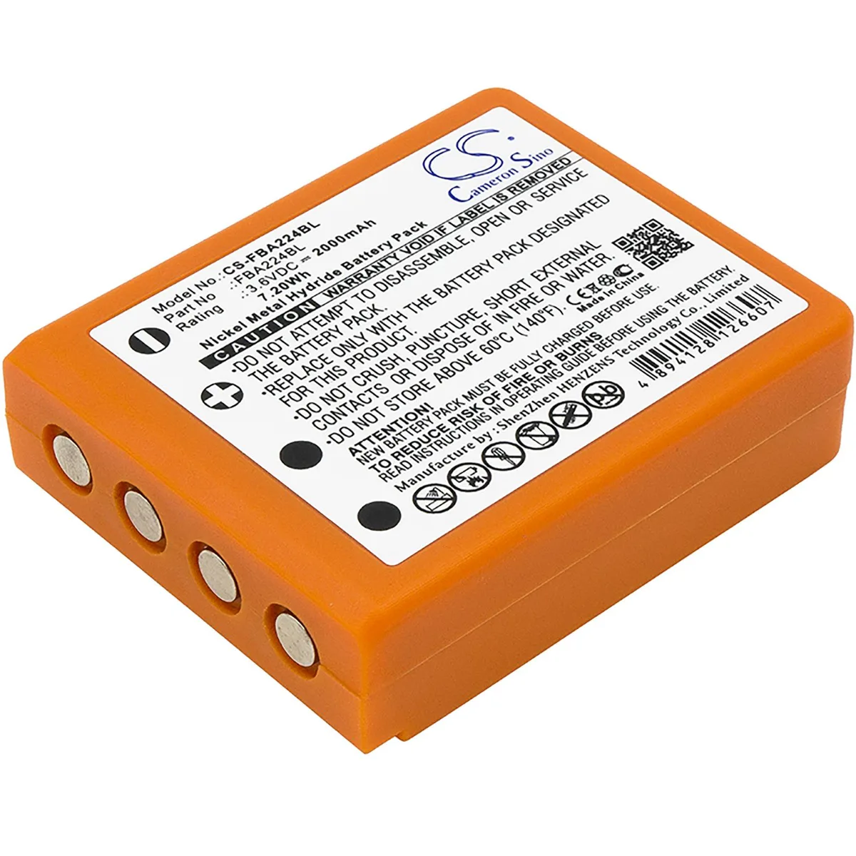 Cameron &amp; Co Cameron &amp; Co DS-CS-FBA224BL 3.6V 2000mAh Ni-MH battery — product photo