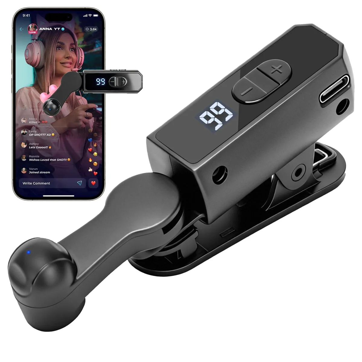  Rechargeable auto clicker phone screen device speed clicker iPhone iPad Android — product photo