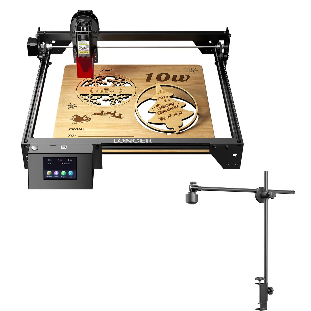 LONGER LONGER RAY5 10W Laser Engraver & 8MP Lightbum Camera Module — product photo
