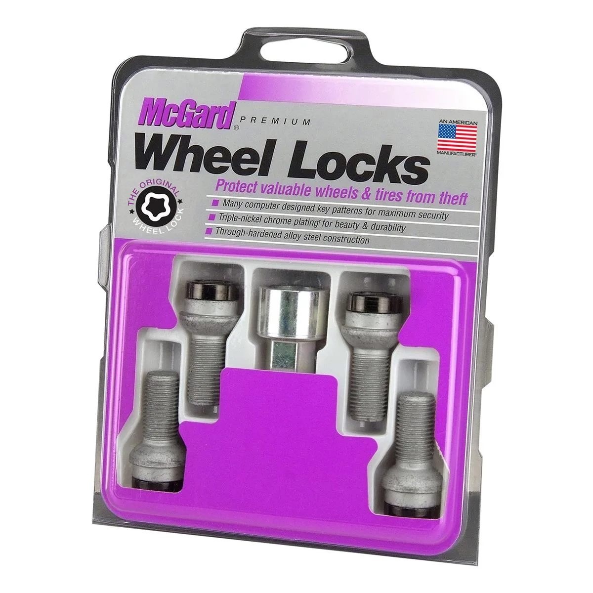 MCGARD MCGARD 28318 Black Chrome Wheel Lock Set M14x1.5 17mm — product photo