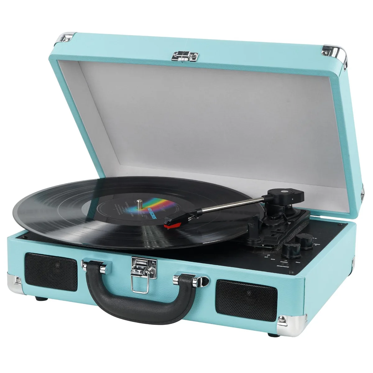 DigitNow! DigitNow! Vinyl Record Player Bluetooth 3-Speed Turntable Blue — product photo