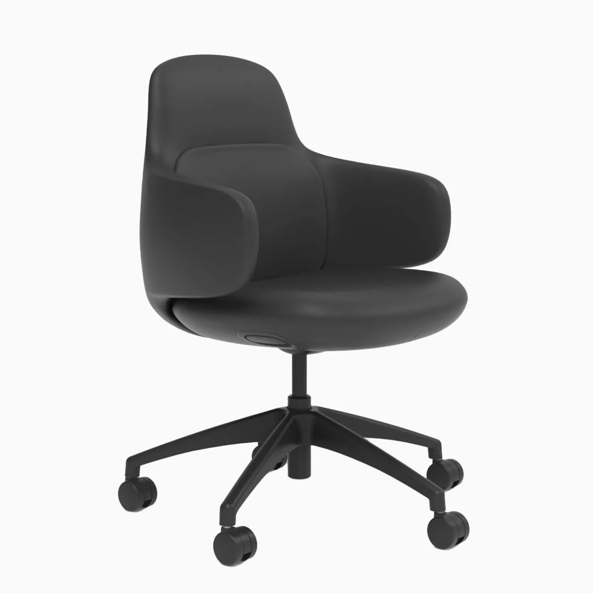 Desky Desky Arco Office Chair Black Microfiber Leather 135 kg — product photo