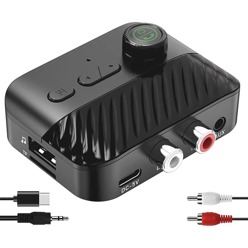 AUTYUE AUTYUE Q2233_B Bluetooth 5.3 Transmitter Receiver w/Display &amp; Knob — product photo