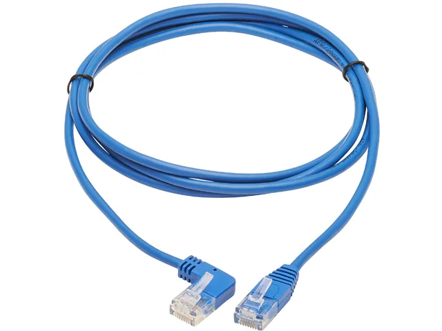 Tripp Lite Tripp Lite N204-S07-BL-LA 7 ft Left-Angle Cat6 Slim UTP Network Ethernet Cable — product photo
