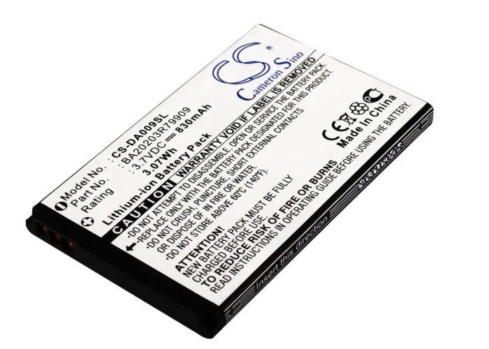 Estry Estry standard battery 850mAh 3.7V for Creative Zen Micro Photo 8G 4G BA20203R79909 DAA-BA0009 — product photo