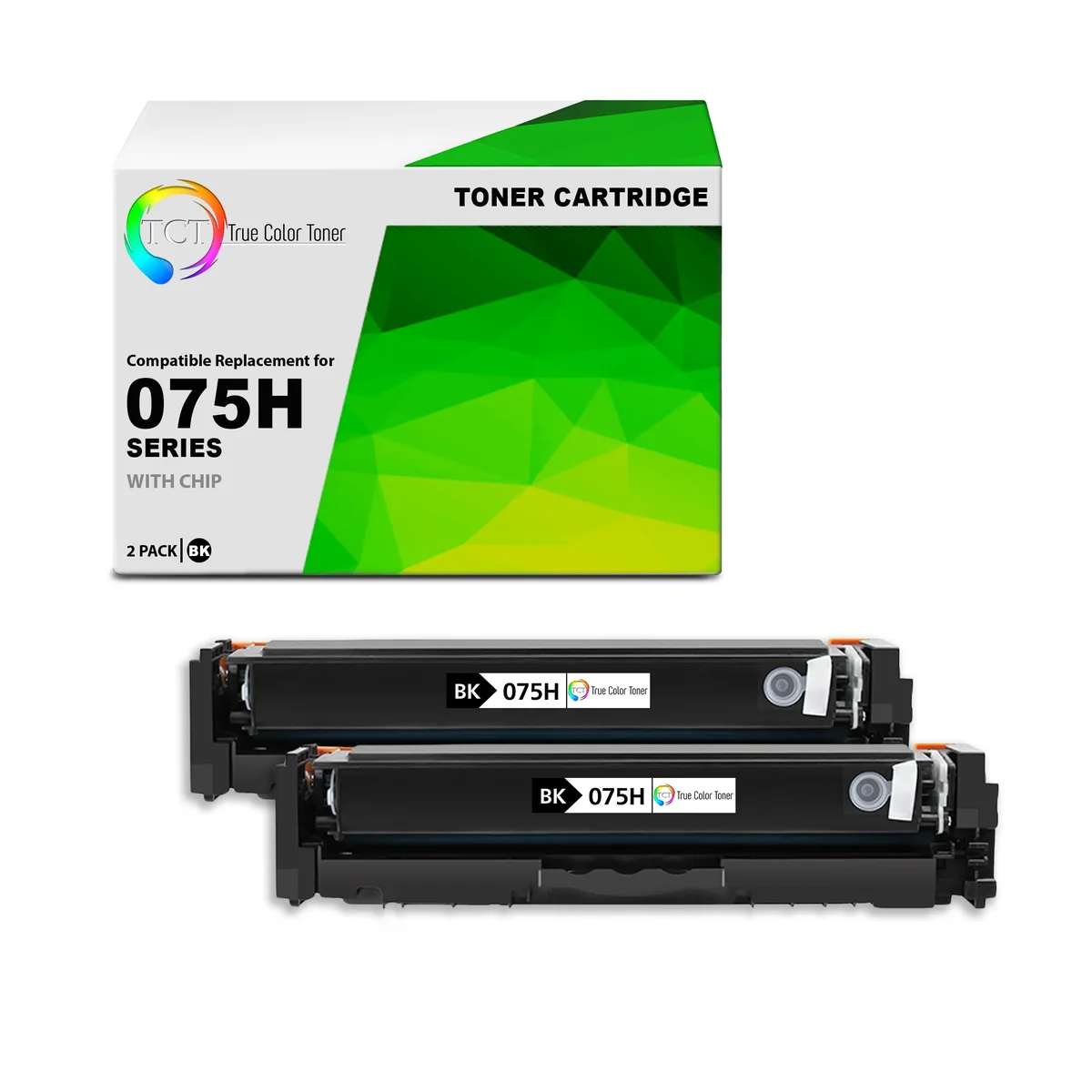 TCT TCT 075H Black Toner Cartridge 2 Pack 3500 Pages — product photo