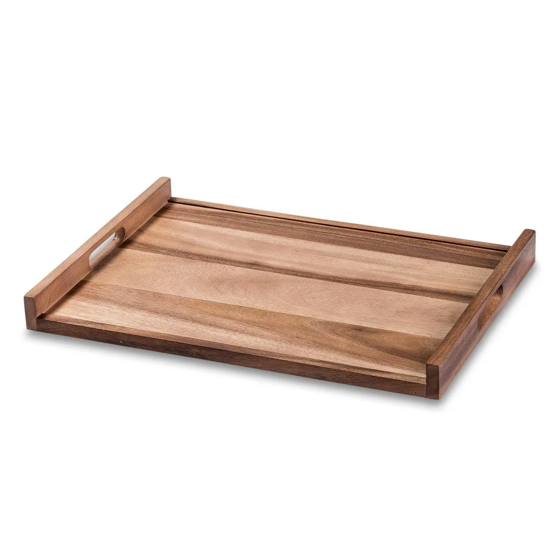 Kalmar Home Kalmar Home Large Serving Tray Solid Bottom Brown — product photo