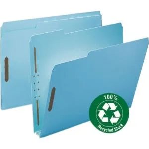 Smead Smead 15001 Blue Fastener Folder 25/Box Pressboard 2" Expansion accessory — product photo