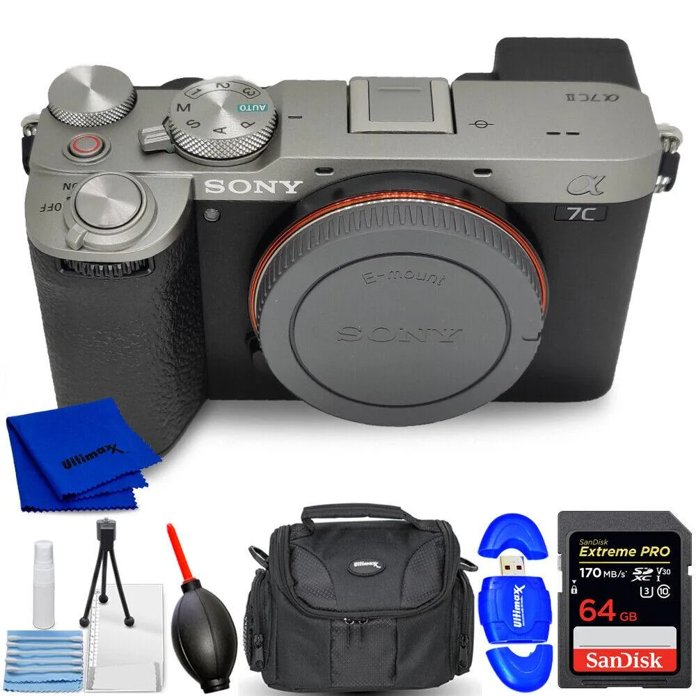 Sony Sony a7C II Compact Mirrorless Camera Silver 64GB Kit — product photo