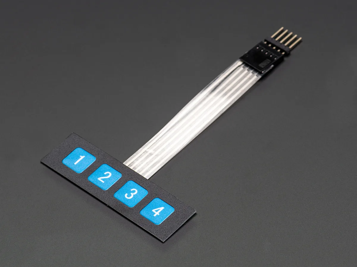Adafruit Adafruit Membrane 1x4 Keypad with Extras — product photo