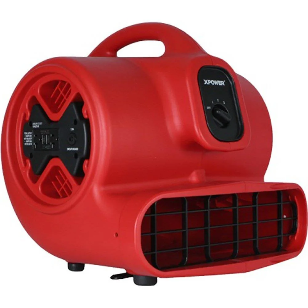 Xpower Xpower X-600A 1/3 HP 3.8 Amp 2400 CFM 3 Speed Blower Red — product photo