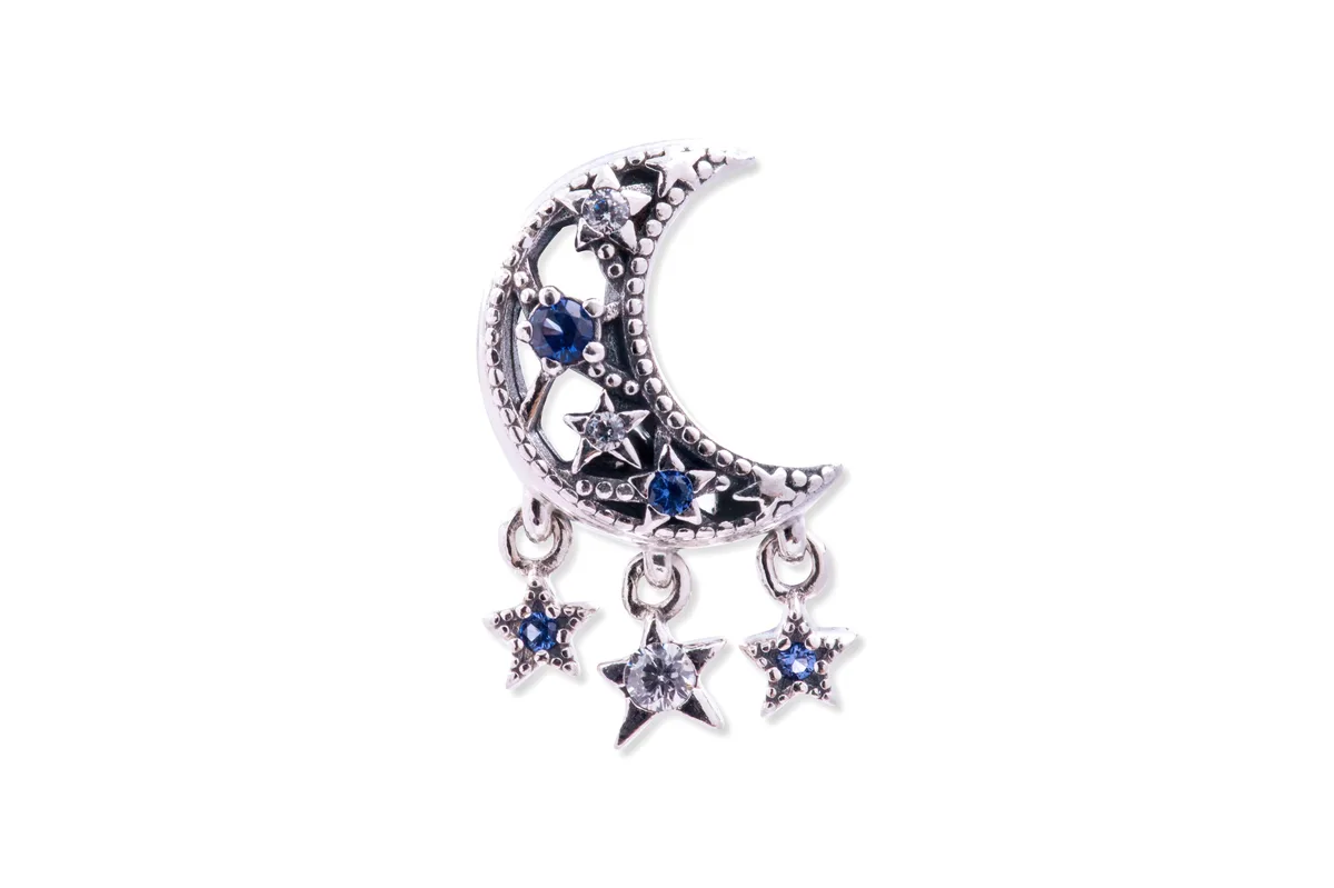 PANDORA PANDORA Star &amp; Crescent Moon Charm Silver — product photo
