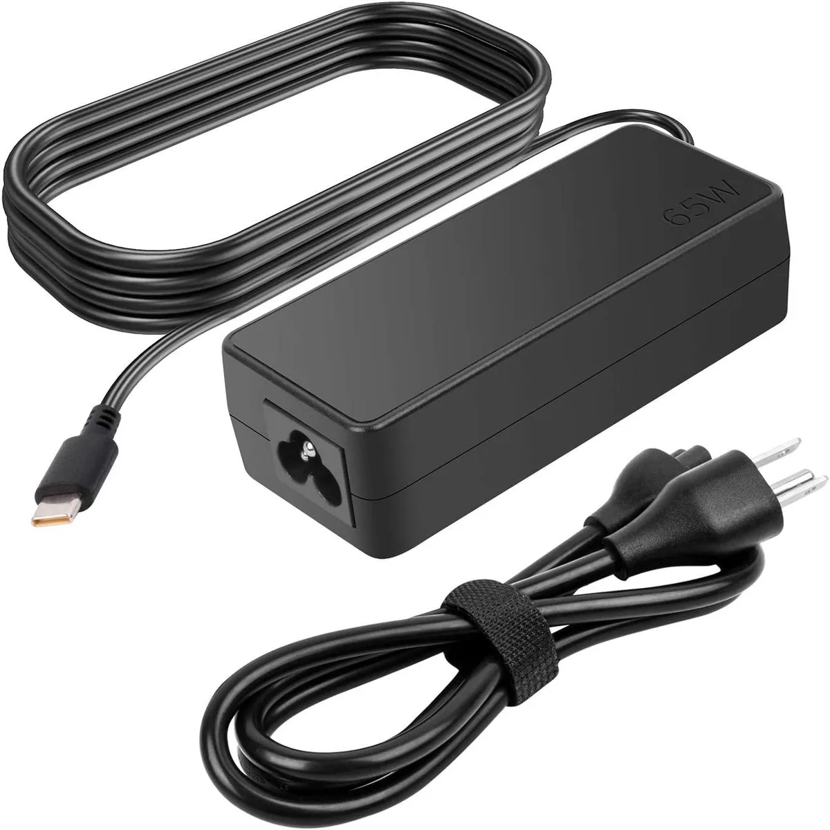 myVolts myVolts 65W USB-C AC Adapter for Yoga 920 920-13 920-13IKB 920-131KB Glass — product photo